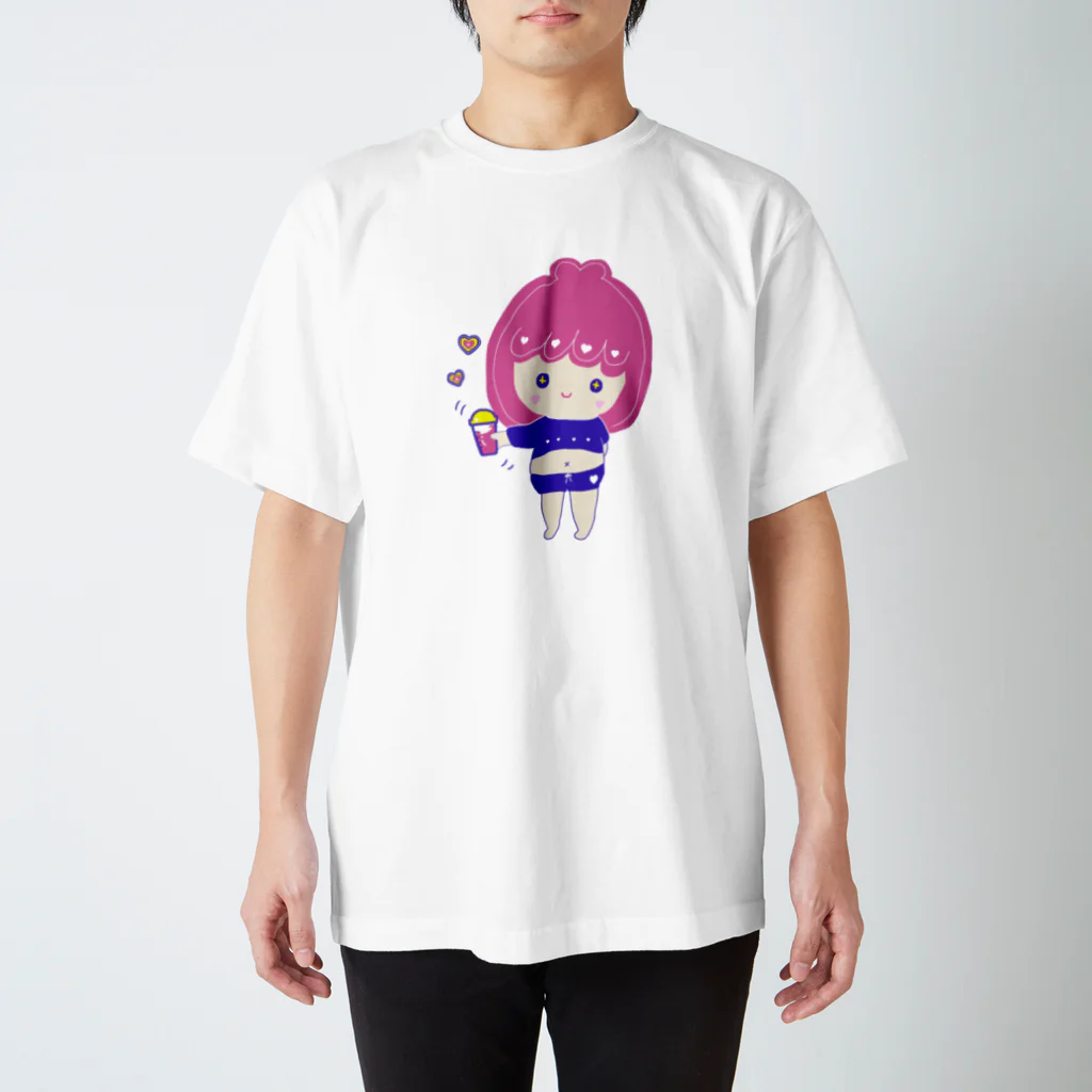 rurugirlのプロテイン女子（ロゴなし） スタンダードTシャツ