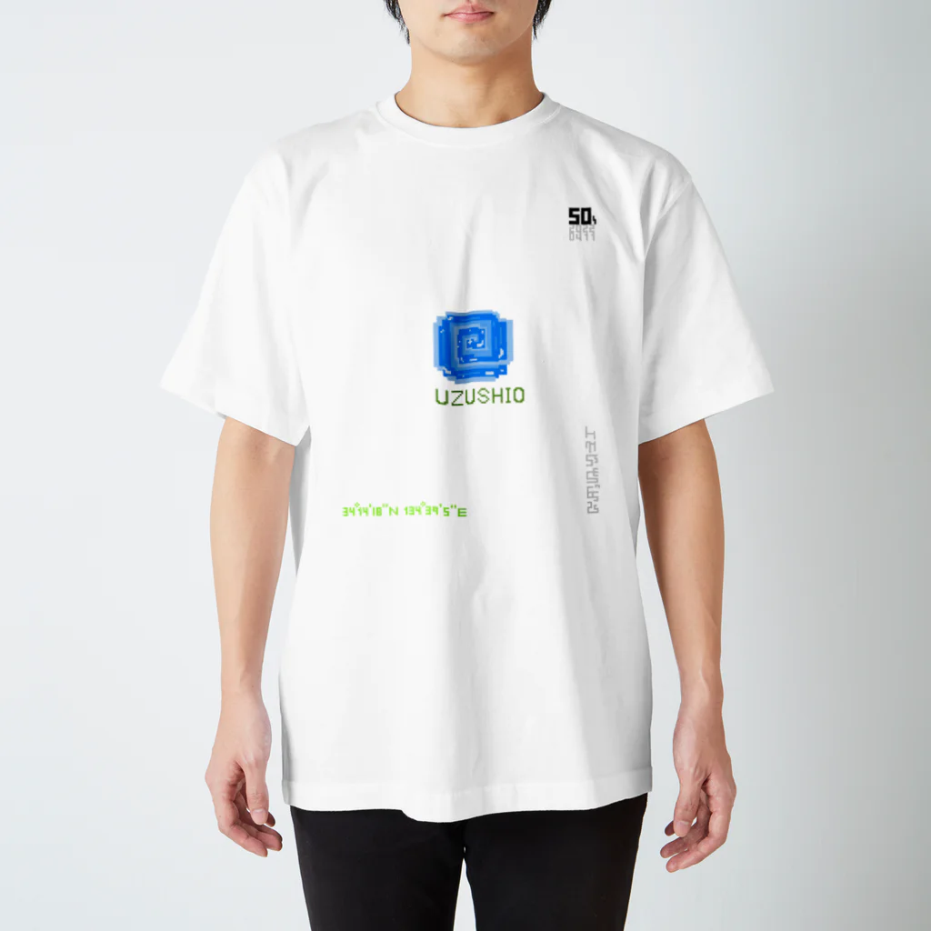 50sの16　 ウズシオ　隠し文字　座標 スタンダードTシャツ