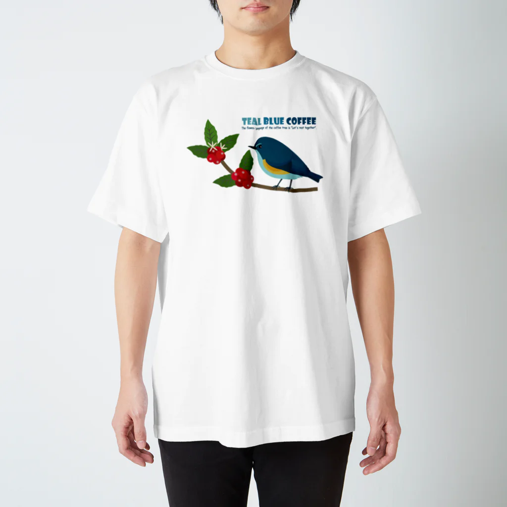 Teal Blue CoffeeのTeal Blue Bird スタンダードTシャツ