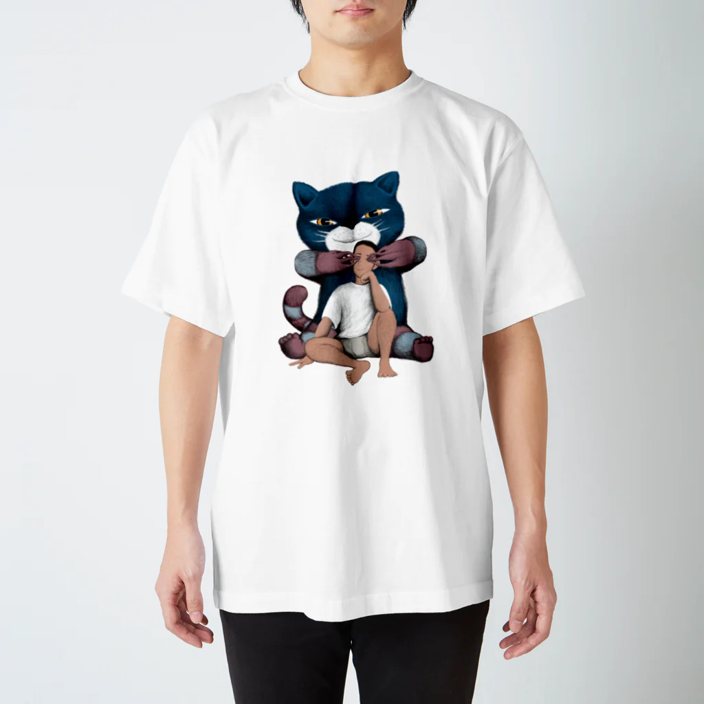  Dark blancoの視覚を奪う猫 Regular Fit T-Shirt