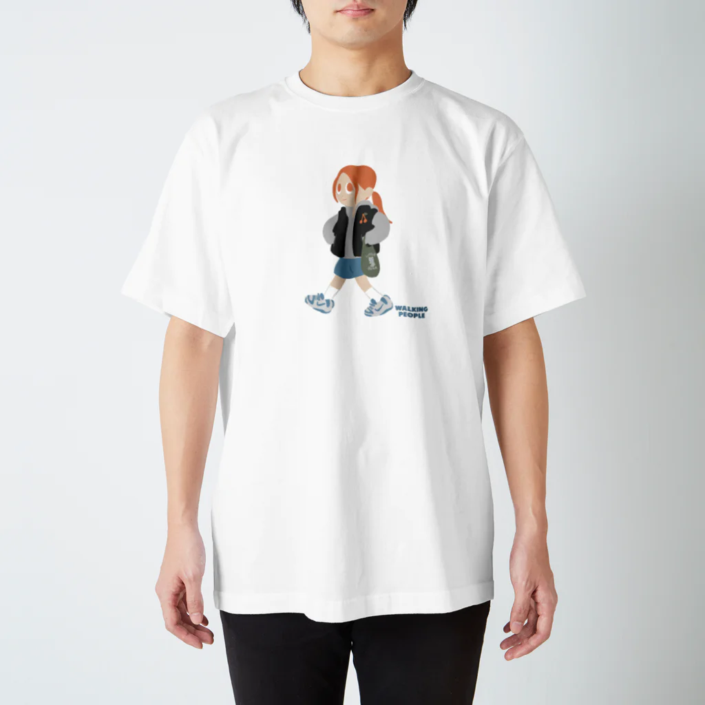 PERCENT STOREのWALKING PEOPLE NO.17 Regular Fit T-Shirt