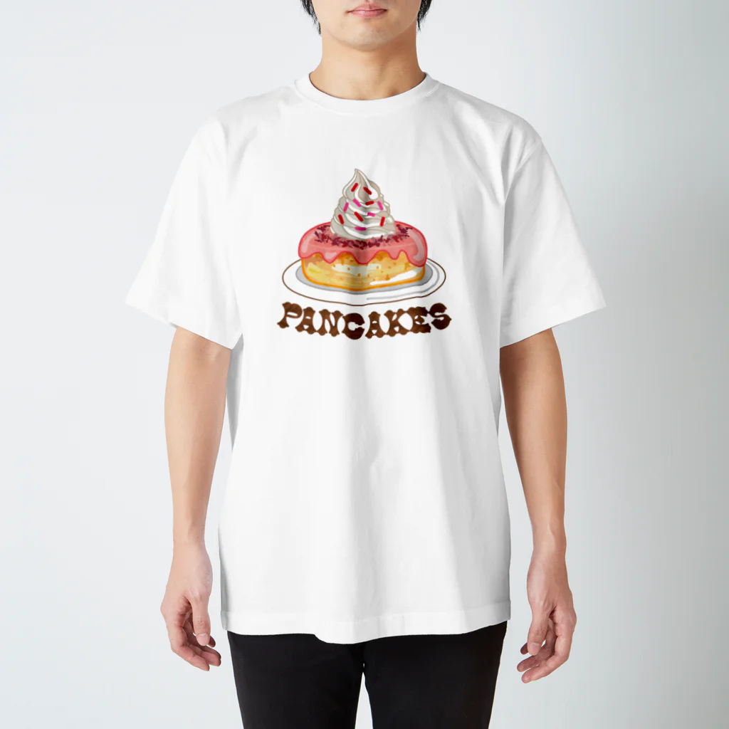 little lion house公式ショップ（大人のためのねこ）のいちごのアンティーク調パンケーキ Regular Fit T-Shirt