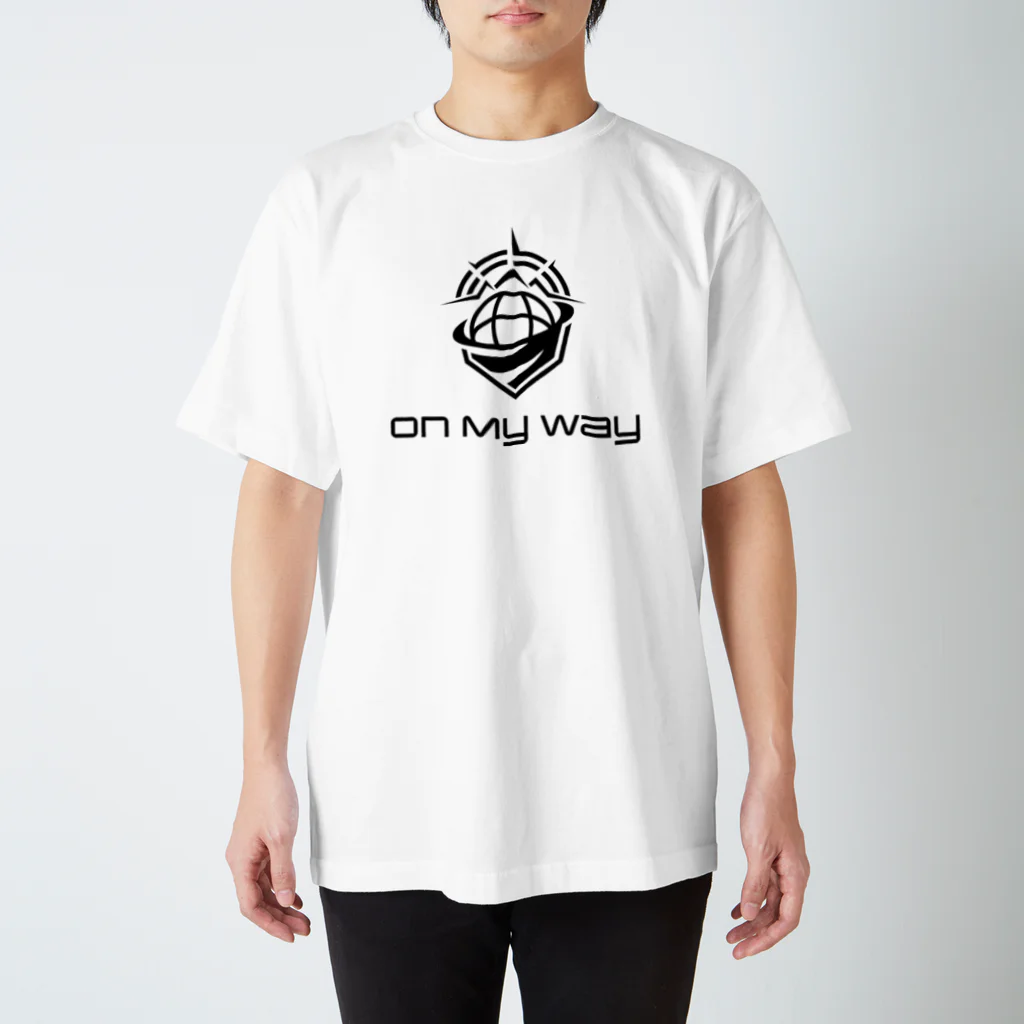 On My Way_JAPAN Official StoreのモノクロロゴTシャツ　ホワイト（片面） スタンダードTシャツ
