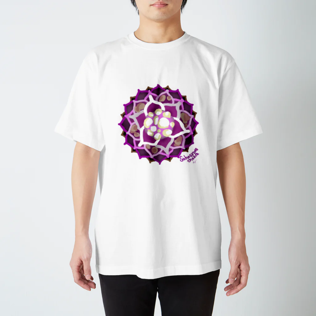 purusha ARTのエナジーアート｜チャクラ７ ～インスピレーション Regular Fit T-Shirt