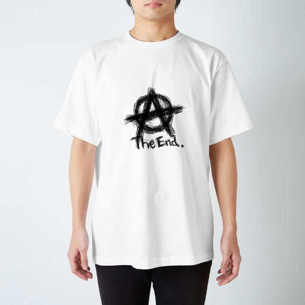 ZEN369のサークルA-THEEND(黒文字) スタンダードTシャツ