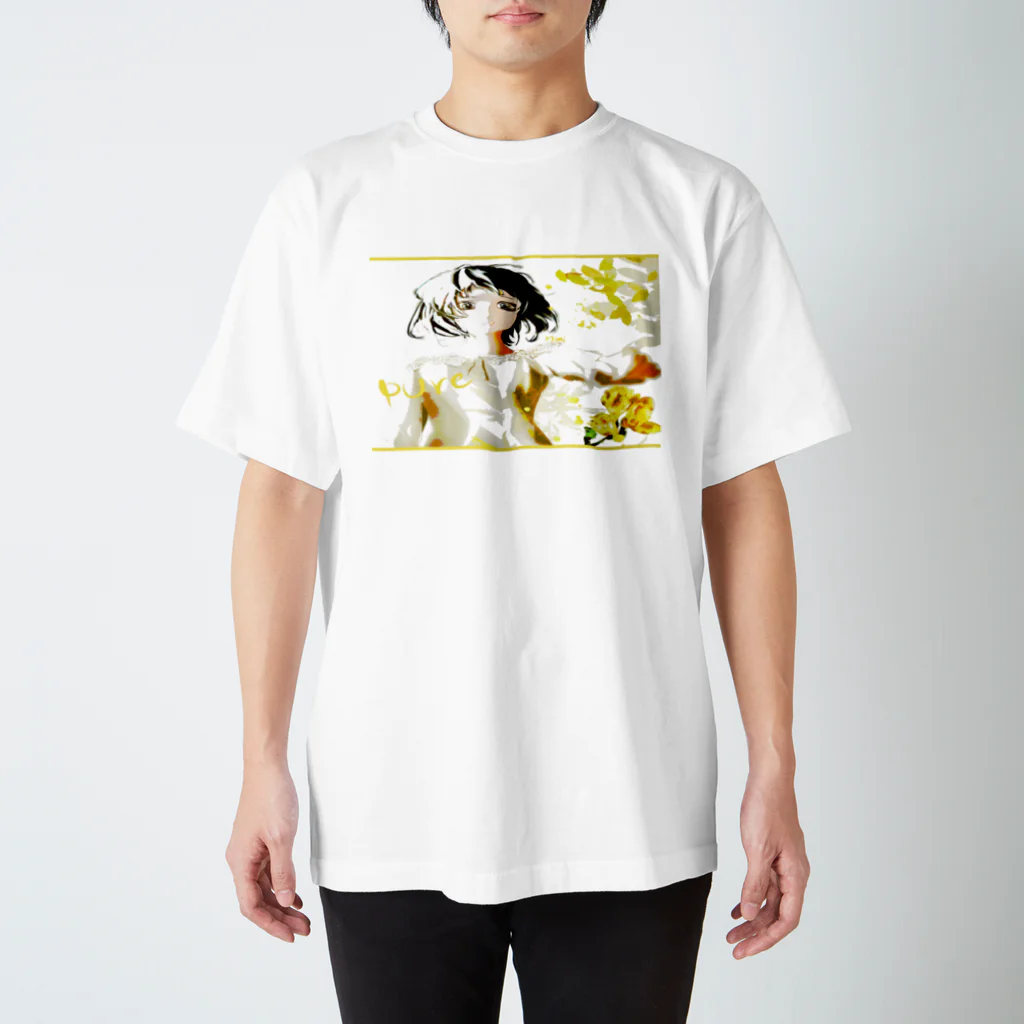 mimicolorのフリージアの花 スタンダードTシャツ