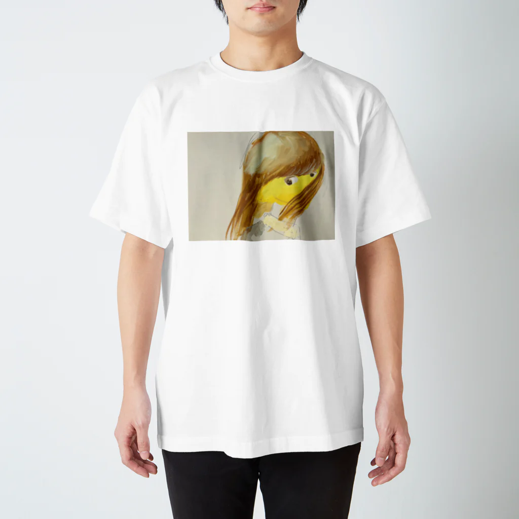 永 井 せ れ なの髪がかかる女子 スタンダードTシャツ