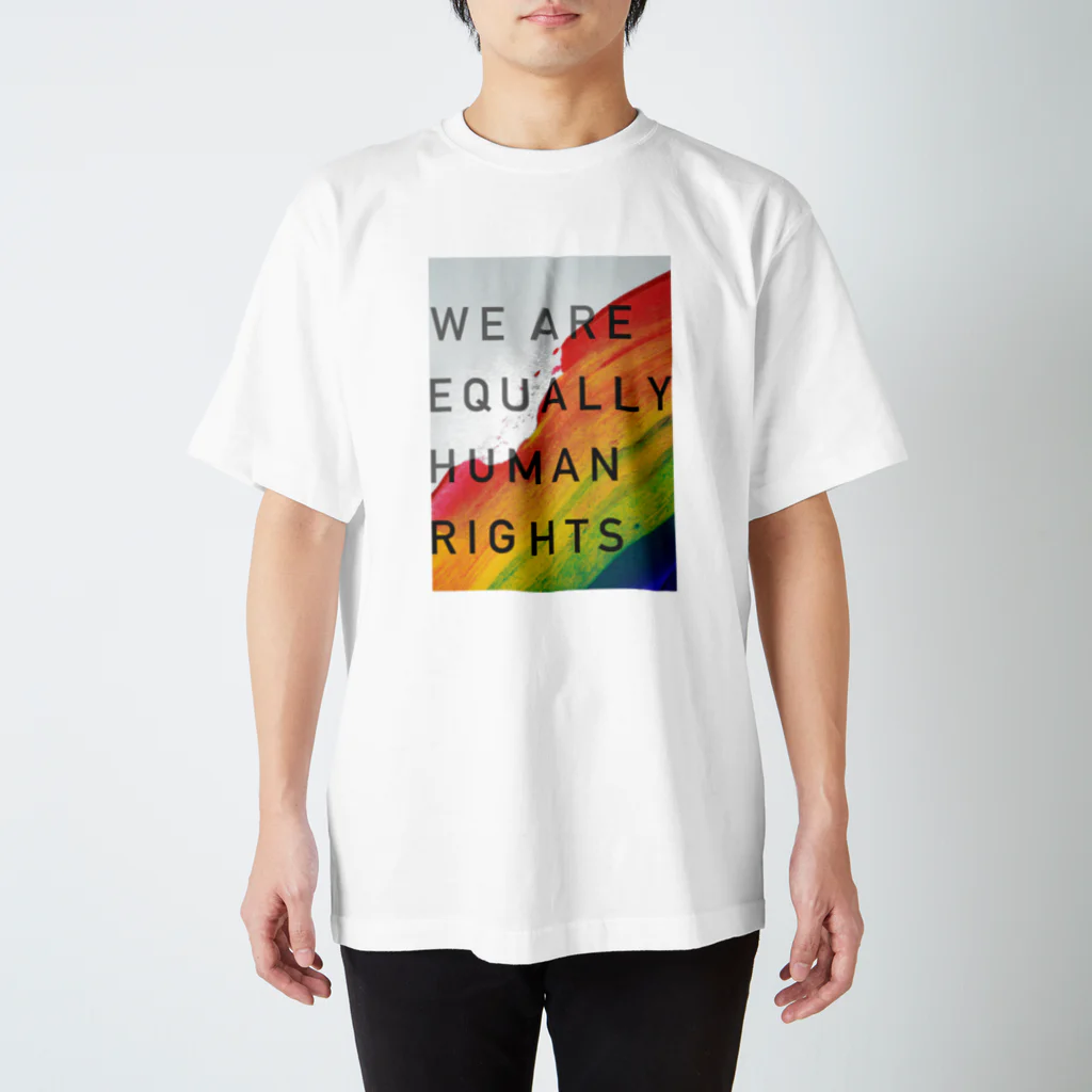 MONETのWE ARE EQUALLY HUMAN RIGHTS スタンダードTシャツ