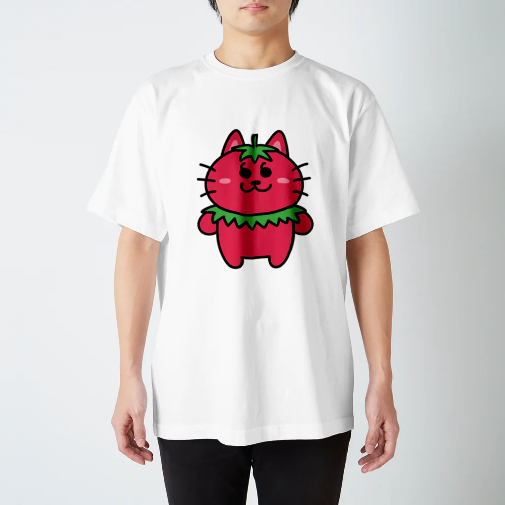 かっこにゃん！のいちごかっこにゃんTシャツ スタンダードTシャツ