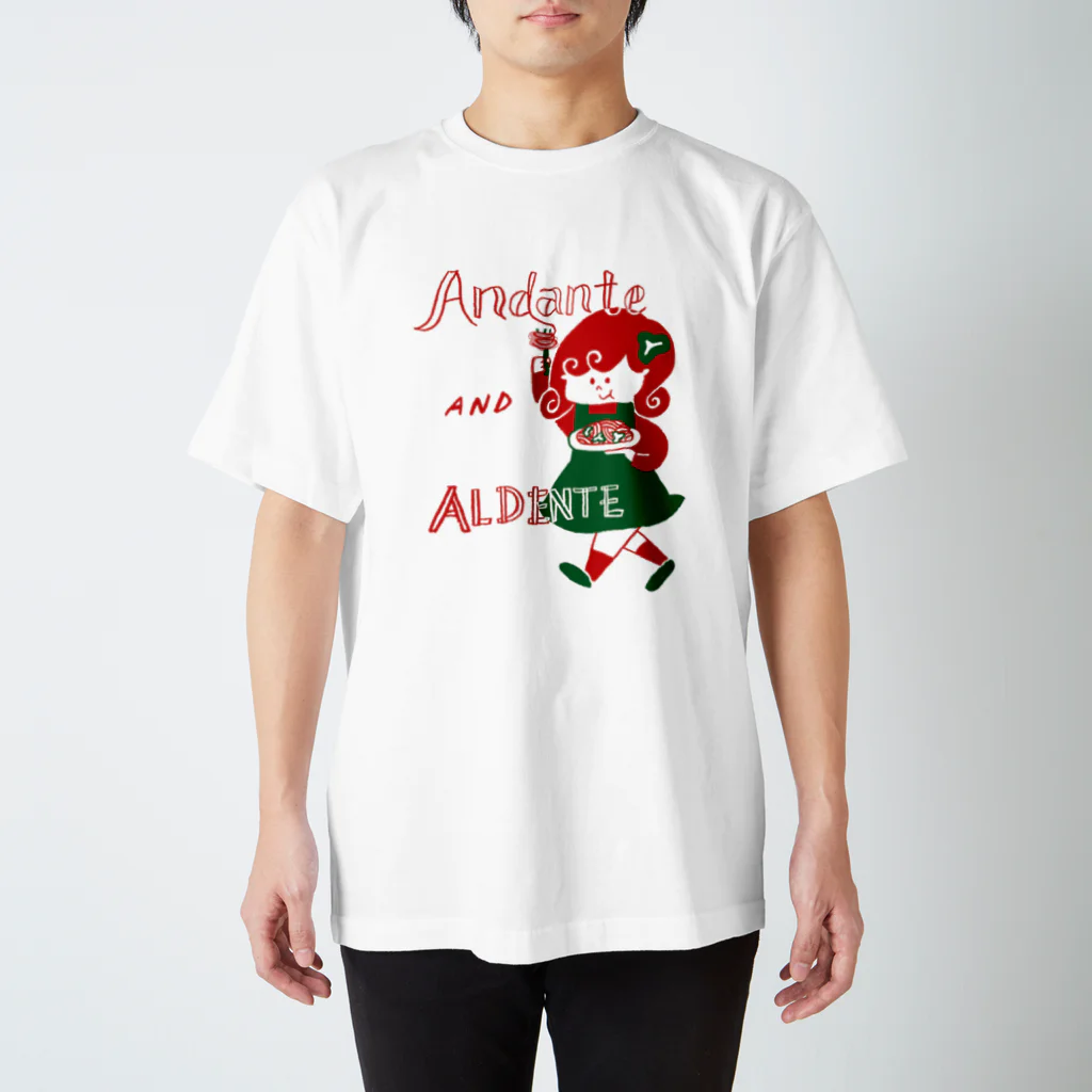 tanakasakiのAndante AND ALDENTE スタンダードTシャツ