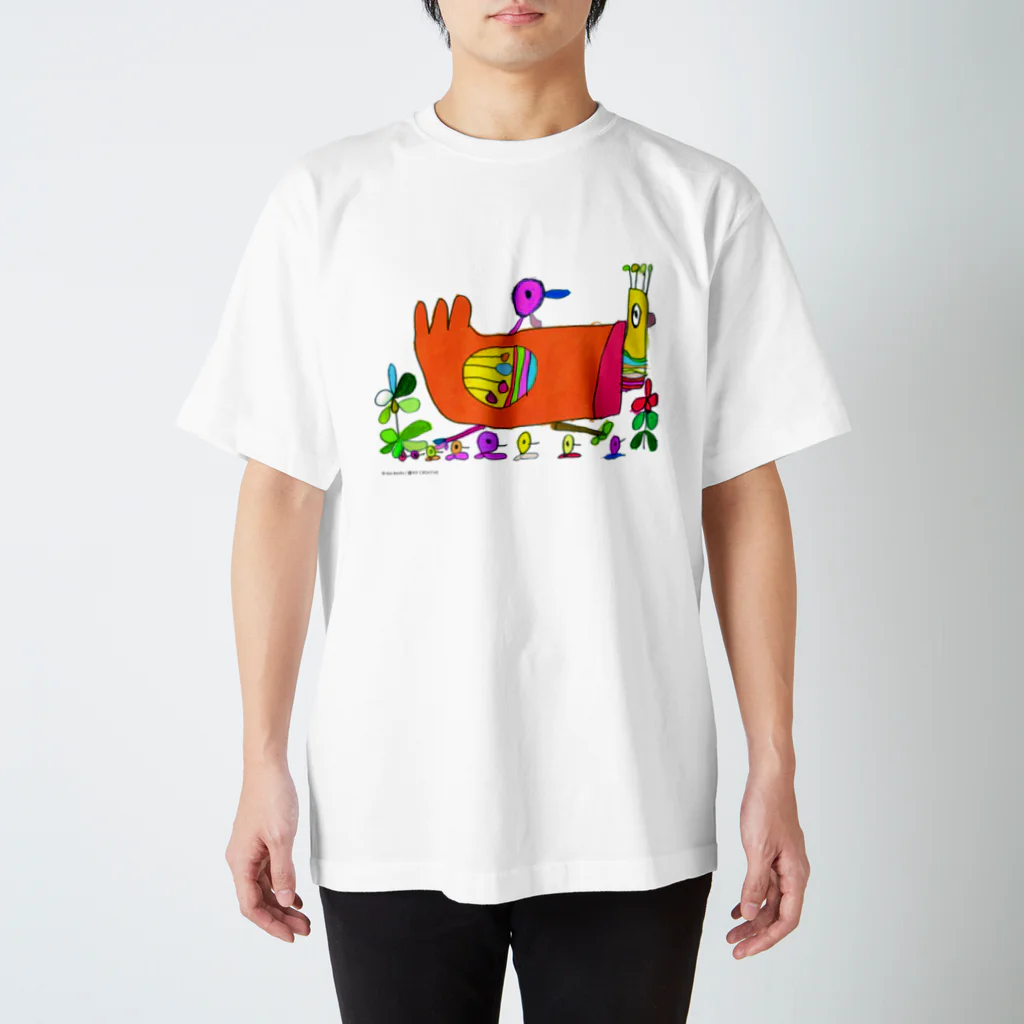 嬉々!! CREATIVEのrisa ikeda / 鳥の親子 Regular Fit T-Shirt