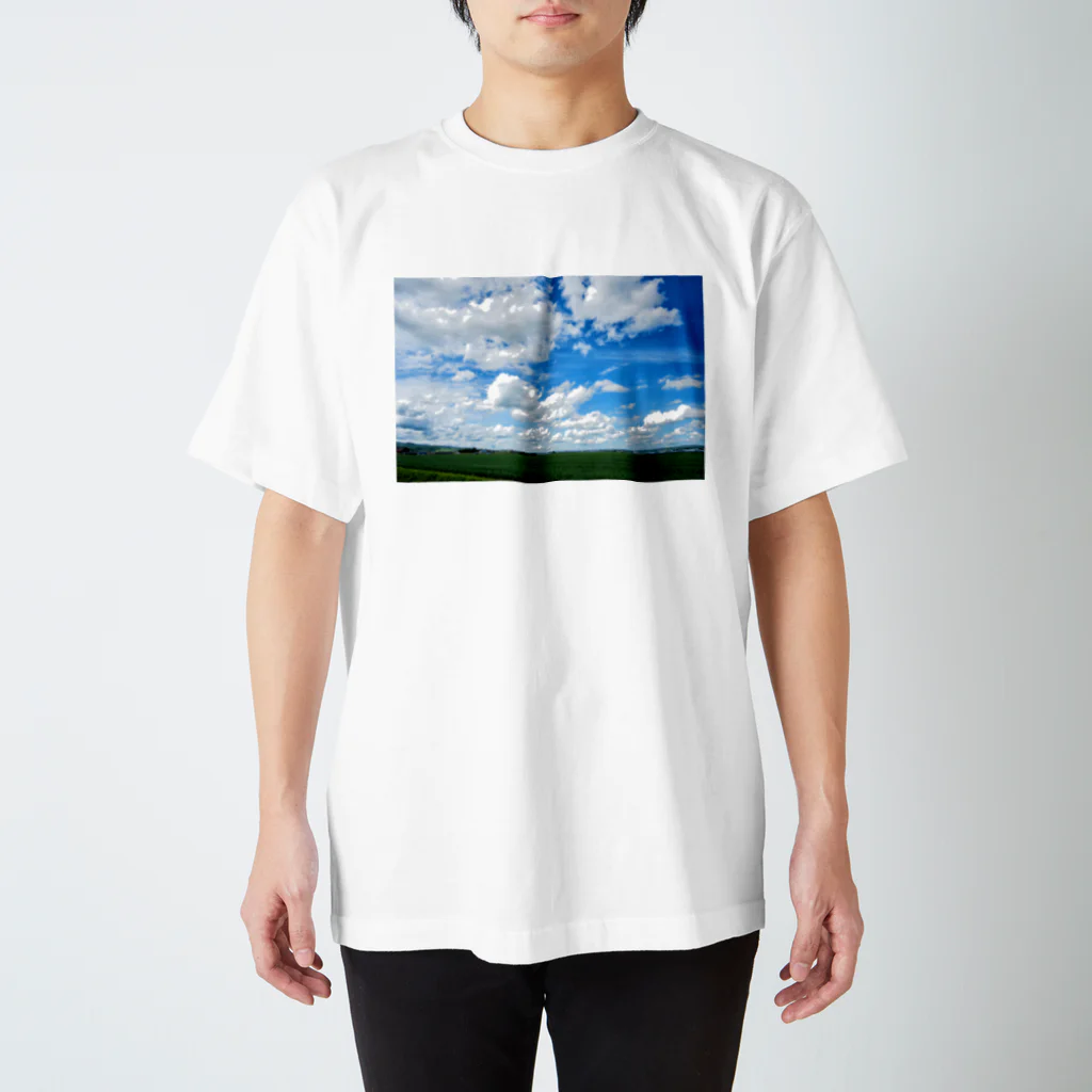 nekonote0の青い空 スタンダードTシャツ