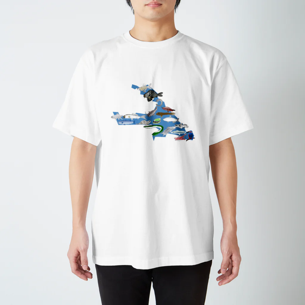 kasumigauraACのみんなで描いた霞ヶ浦の生き物① スタンダードTシャツ