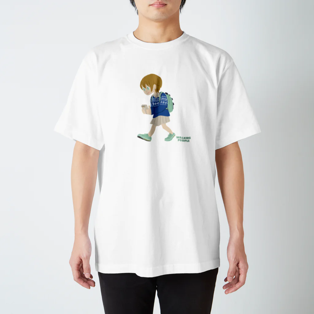 PERCENT STOREのWALKING PEOPLE NO.27 Regular Fit T-Shirt