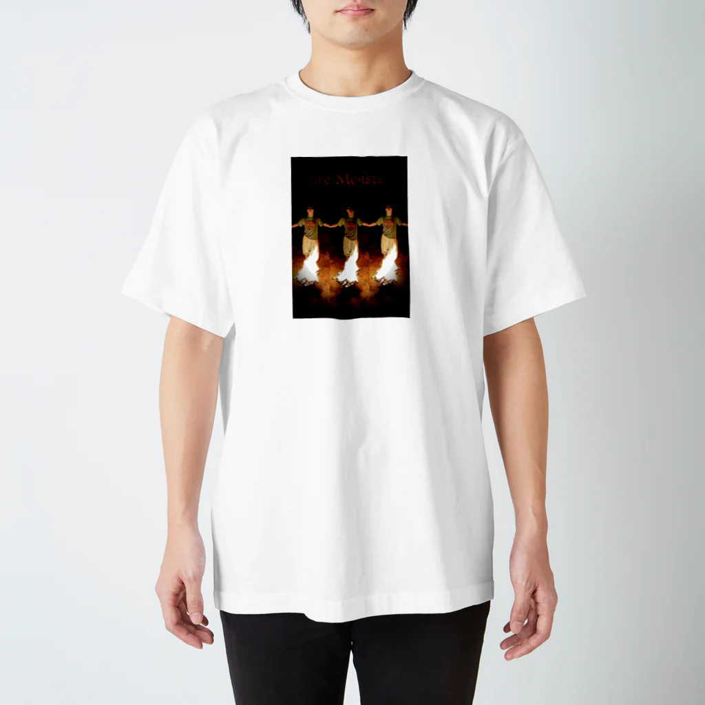 yu_saxのFireMonster Regular Fit T-Shirt