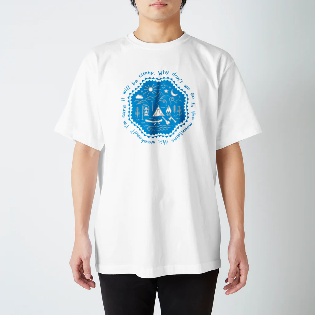 go campingのcamp site（sky） スタンダードTシャツ