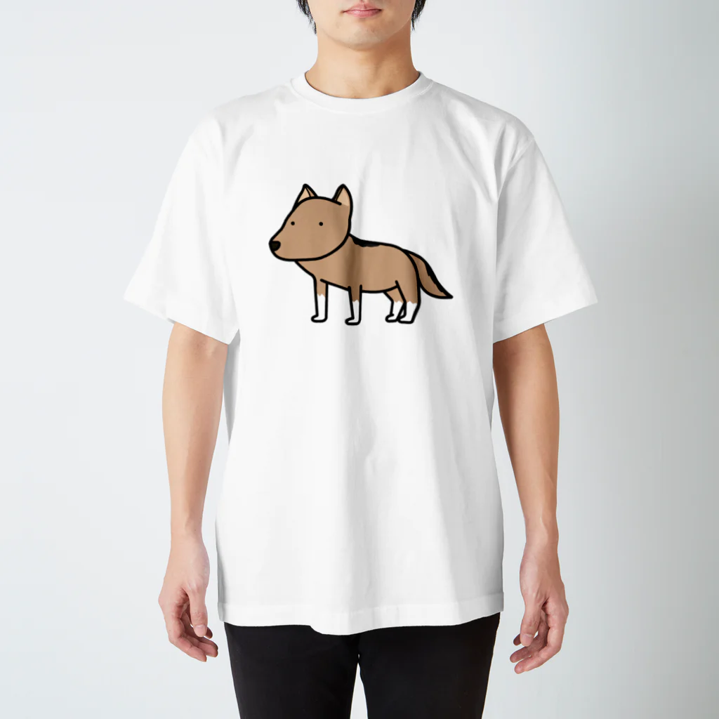 ムンムン&キュピロニウスのアトリエSUZURI店の犬のフリをしてしまったニホンオオカミさん Regular Fit T-Shirt