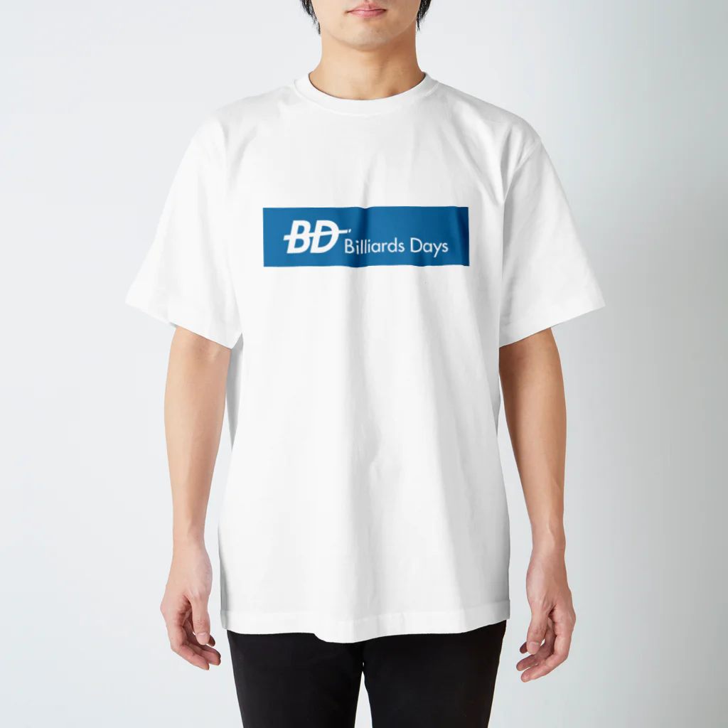 Billiards Days （ビリヤード・デイズ）のBD青ロゴT スタンダードTシャツ