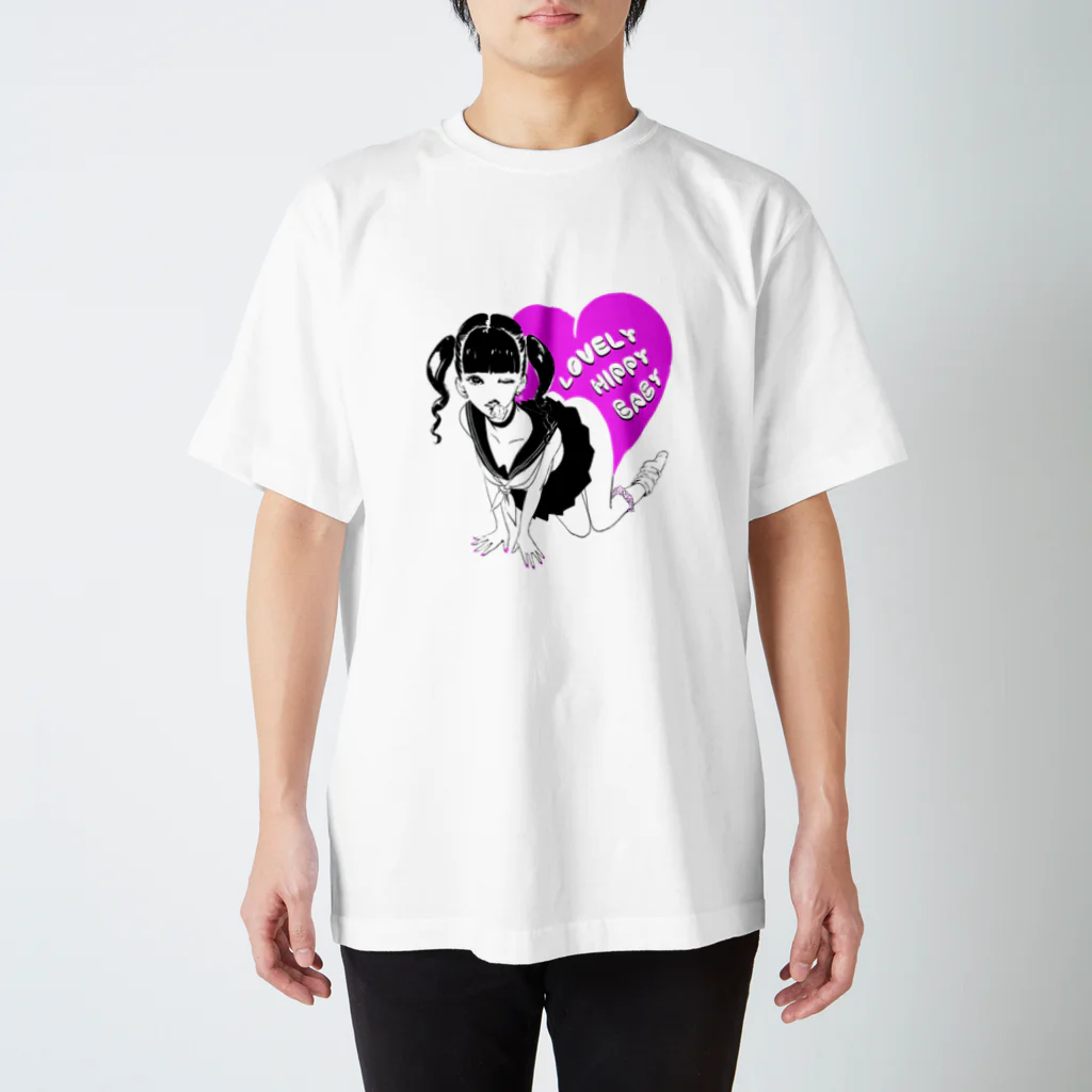 花岡 すーじーのLOVELY HIPPY BABY-bl Regular Fit T-Shirt