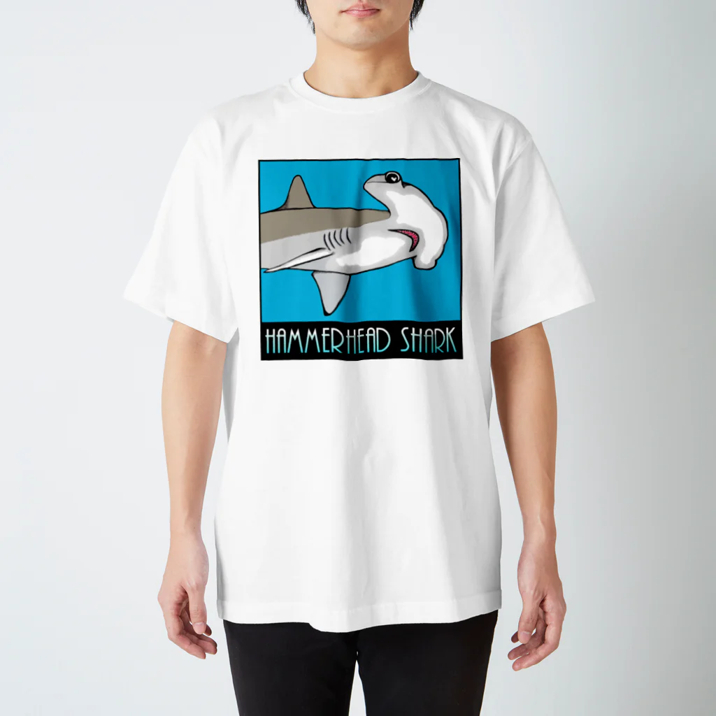 LalaHangeulのHammerhead shark(撞木鮫) スタンダードTシャツ