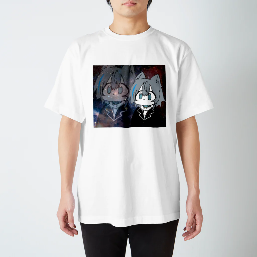 猫神の露店の猫神　しゅらんのスペースキャットシリーズ スタンダードTシャツ