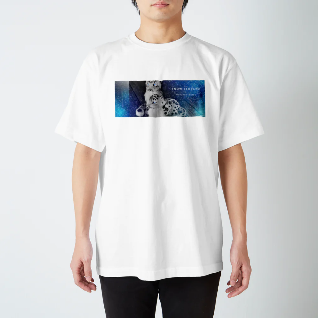 羊毛けだまkanaのユキヒョウもっふもふ Regular Fit T-Shirt