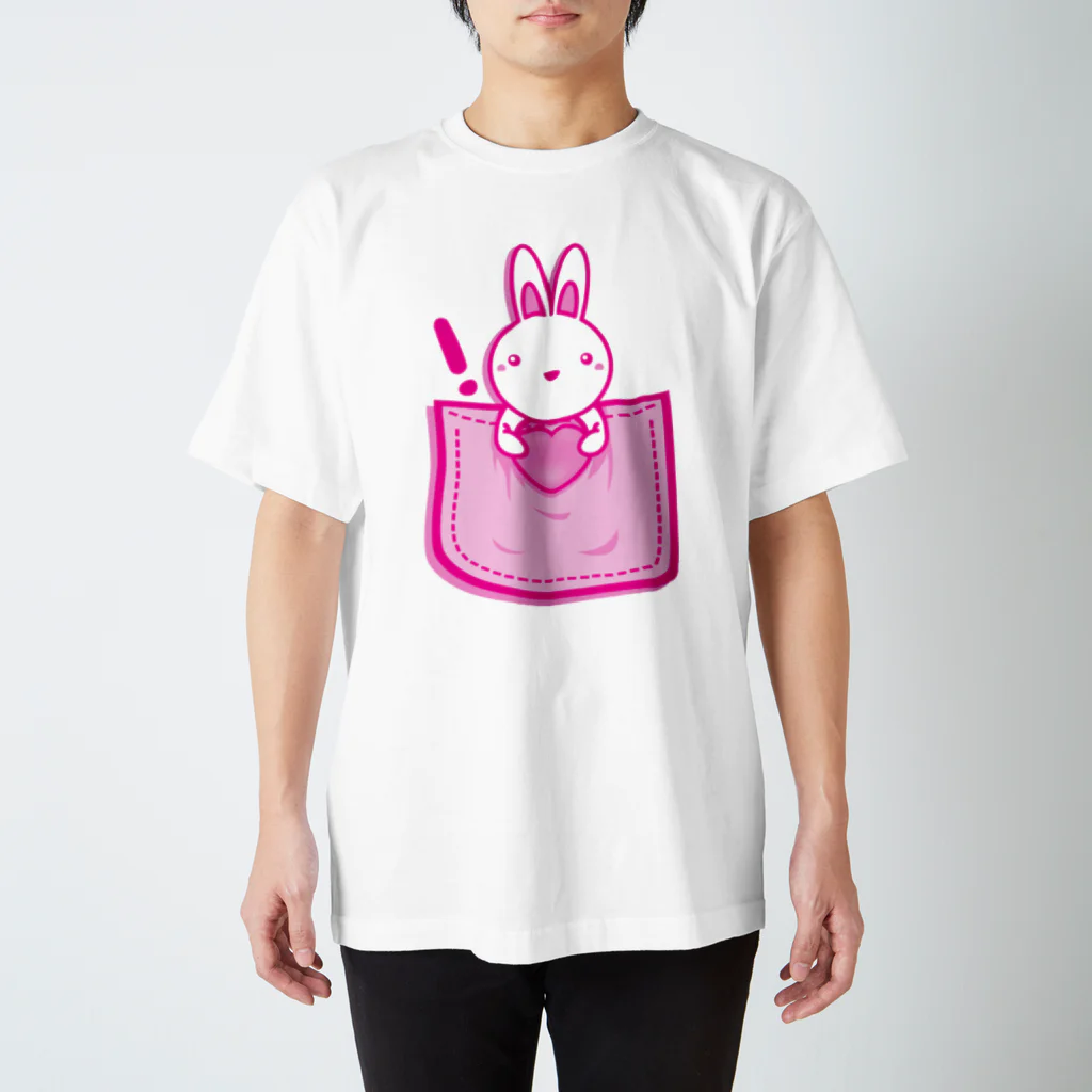 AURA_HYSTERICAのRabbit_in_the_Pocket スタンダードTシャツ