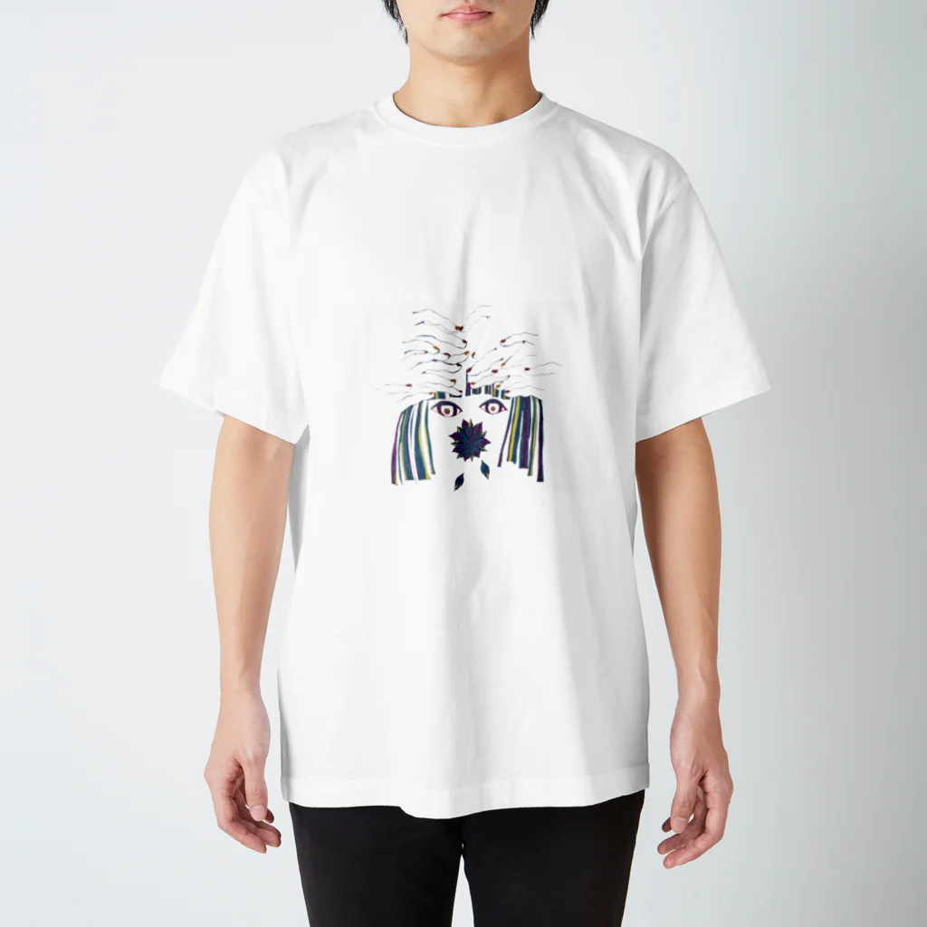 バイバイロジカの青 Regular Fit T-Shirt