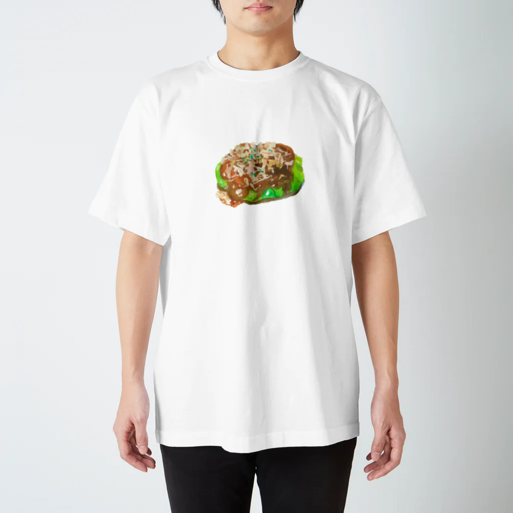 kumiko akaishiのお好み焼き スタンダードTシャツ