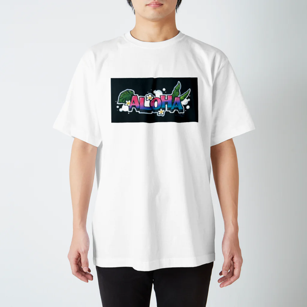 アトリエ チョークアートmili のアロハ文字チョークアート Regular Fit T-Shirt