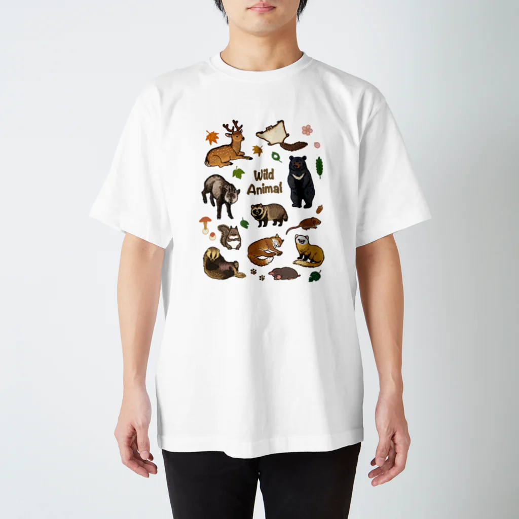 ちなきのこの野生動物たち Regular Fit T-Shirt