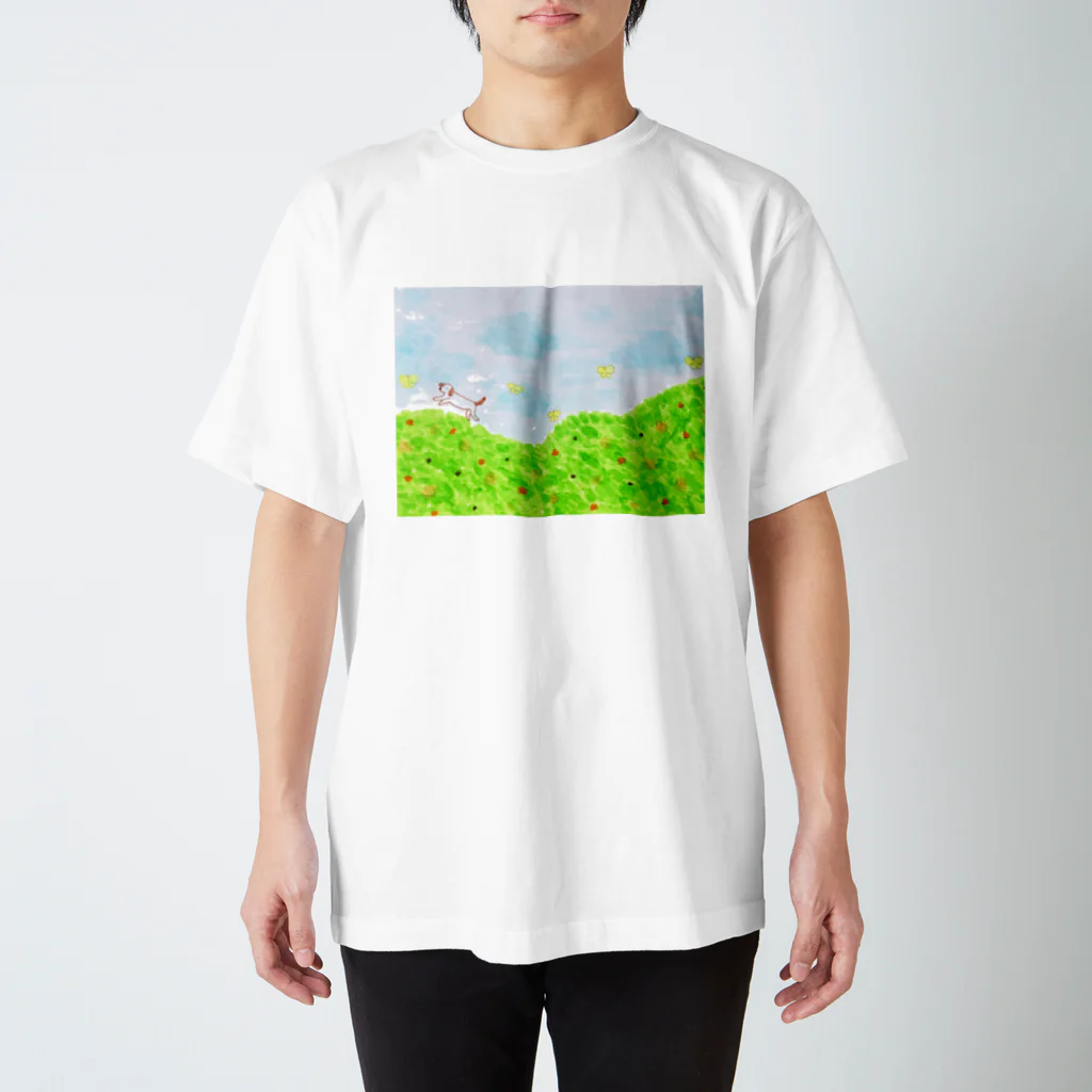 すずノートのINU KAKERU Regular Fit T-Shirt