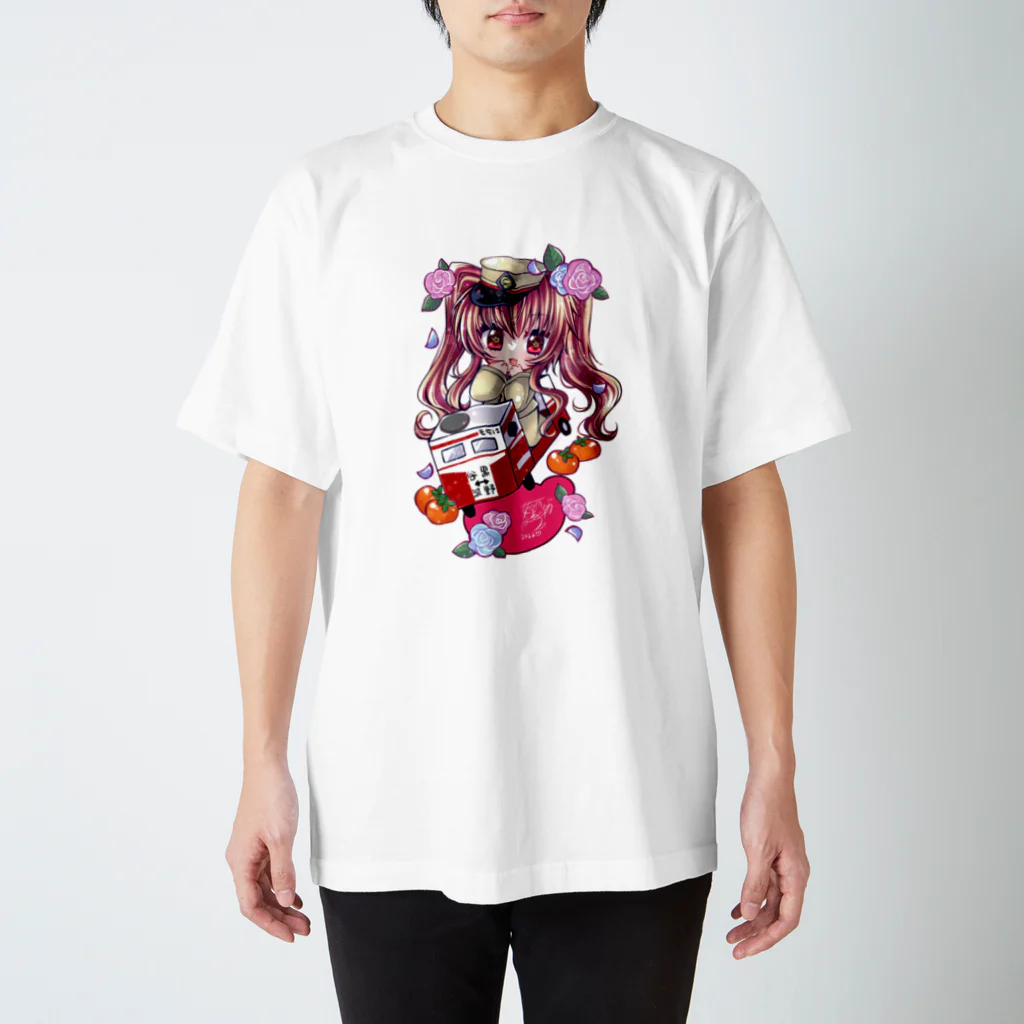 如月れいなの黒野駅ちゃん Regular Fit T-Shirt