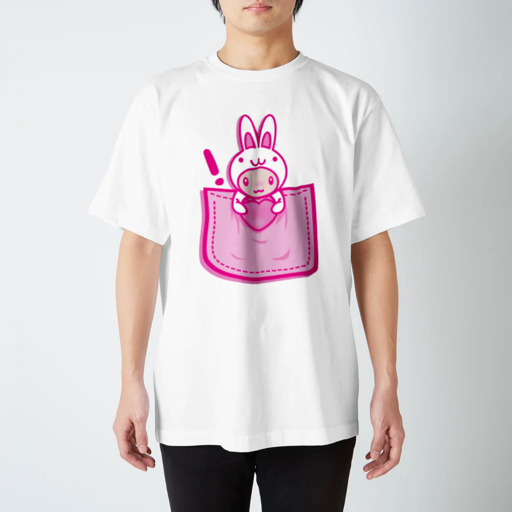 AURA_HYSTERICAのRabbit_in_the_Pocket スタンダードTシャツ