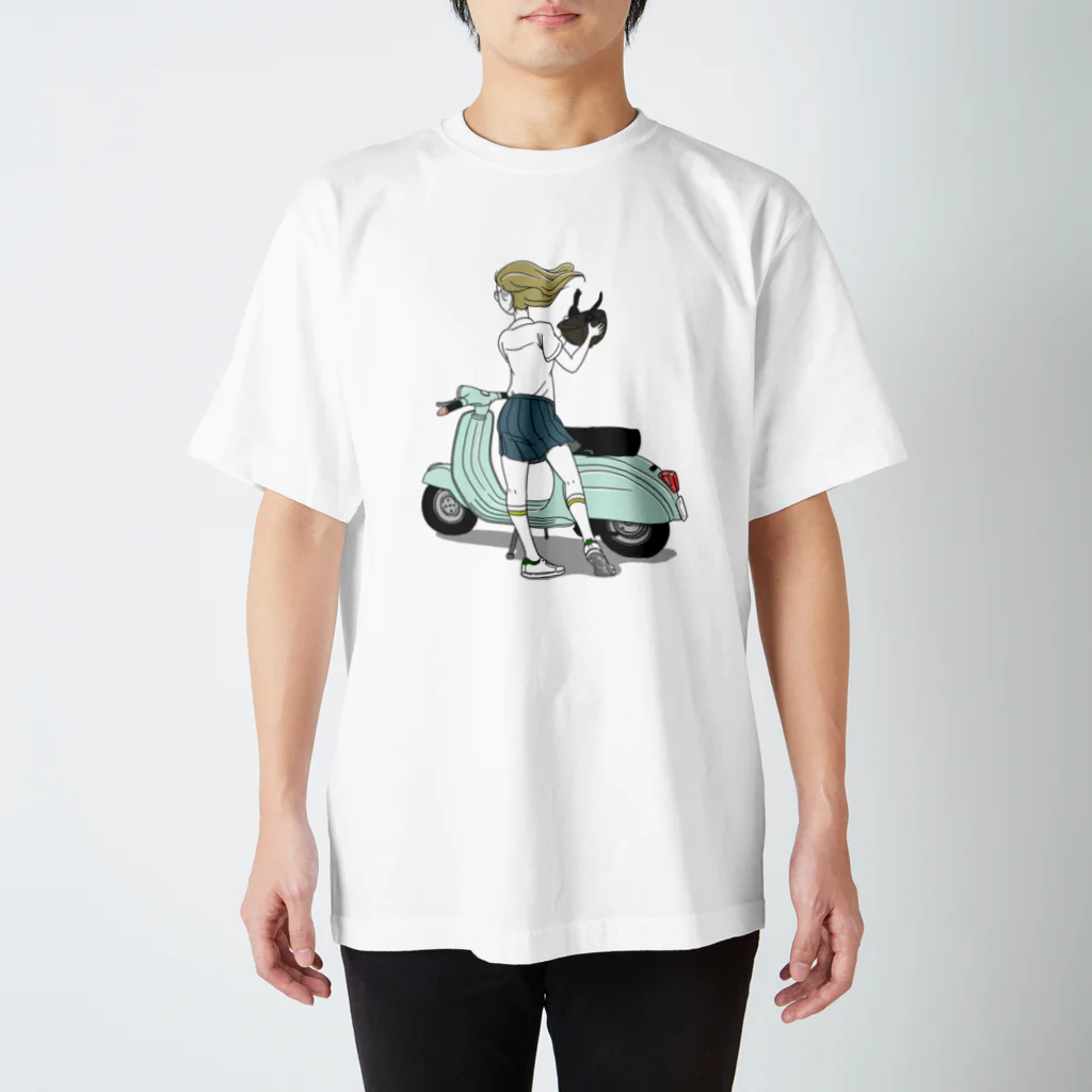 サドルとペダル屋のSCOOTER GIRL スタンダードTシャツ