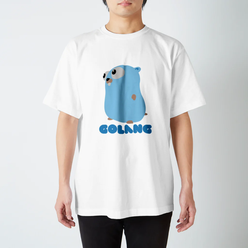 tenntenn ʕ ◔ϖ◔ʔ ==GoのGOLANG Regular Fit T-Shirt