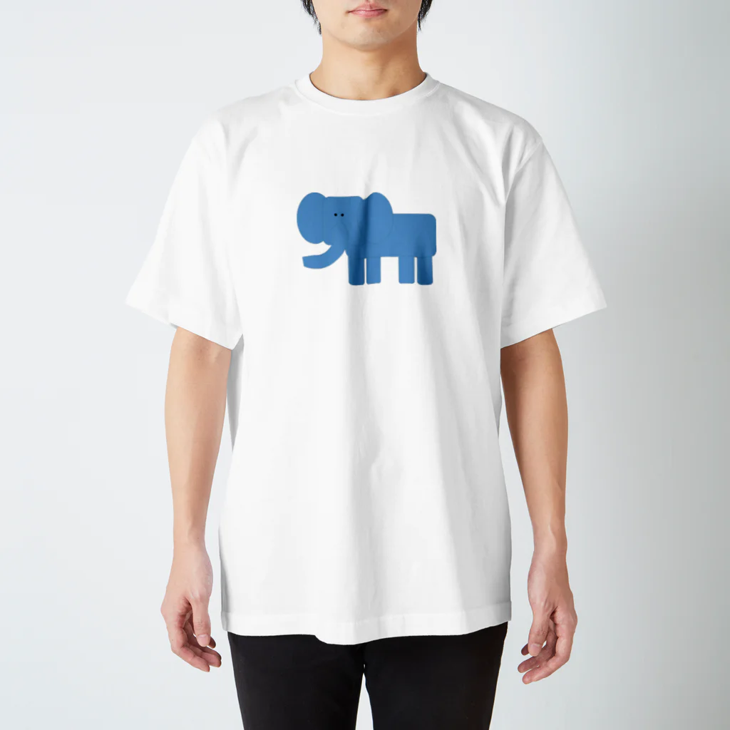 tanipoyoの図形で描いたぞう スタンダードTシャツ