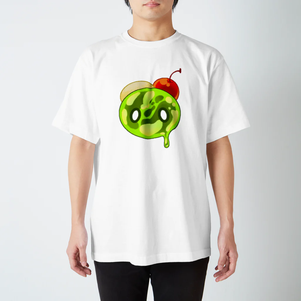 永眠いちごのクリームソーダぷるぷるくん スタンダードTシャツ