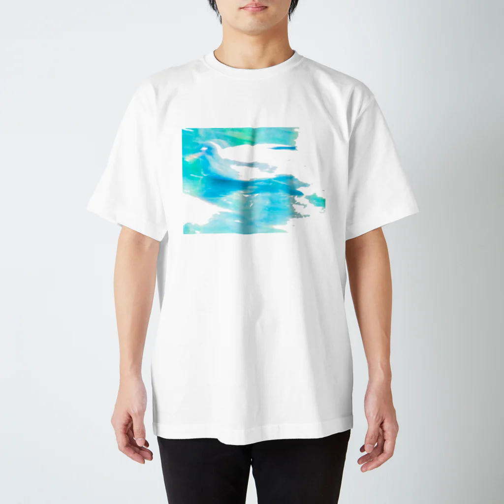 忘れないでの波の鳥 Regular Fit T-Shirt