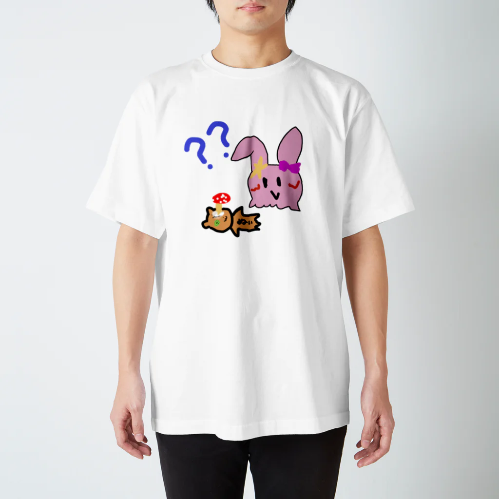 カピバラにしとくわのもこまるの妹、らぴん！~きのこ生えちゃった~ スタンダードTシャツ