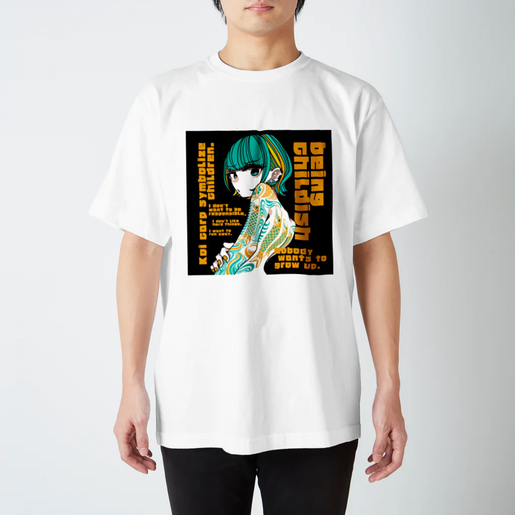 おにぎりまんSUZURI支店のタトゥー姉さん Regular Fit T-Shirt