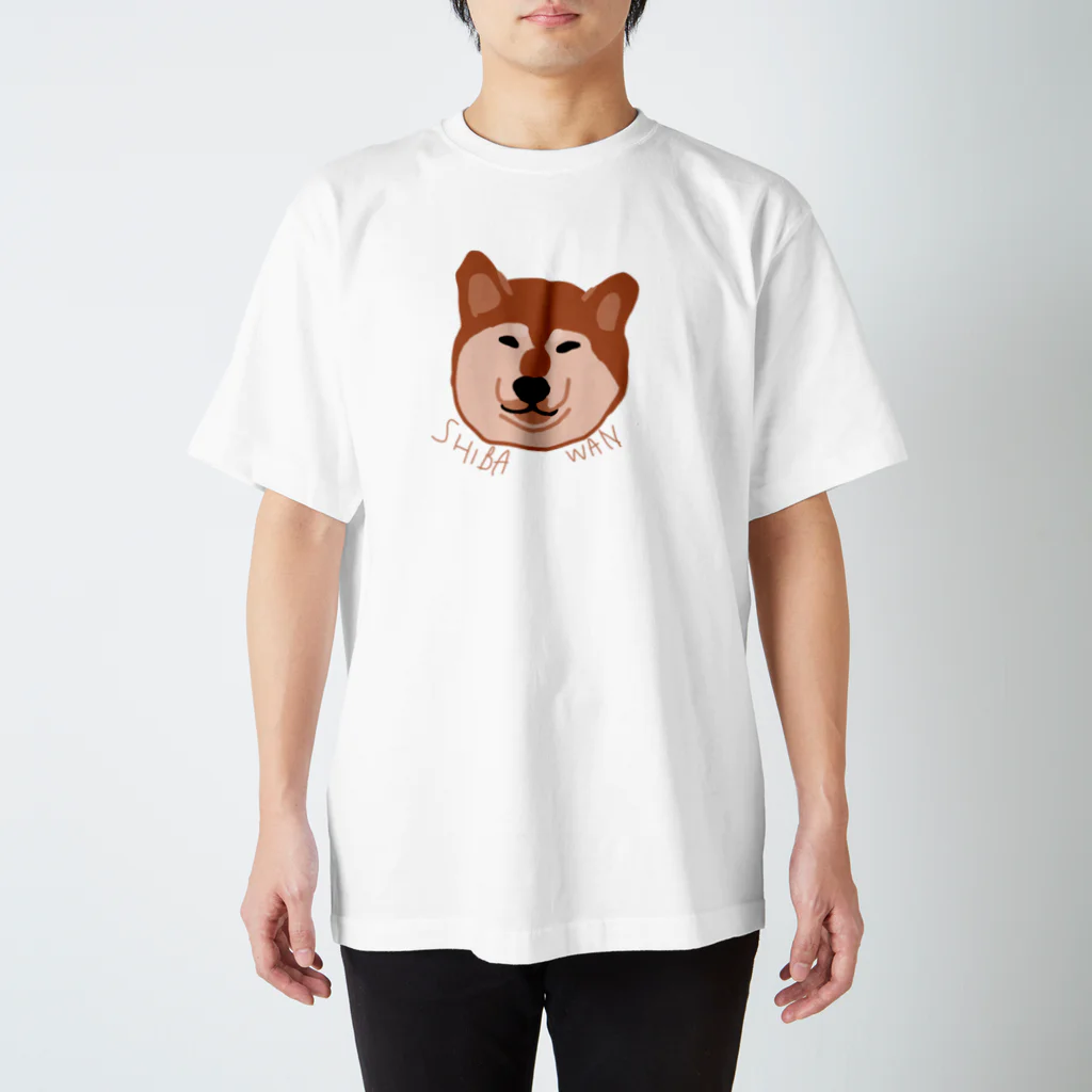柴犬と柴犬の柴犬れんげ Regular Fit T-Shirt