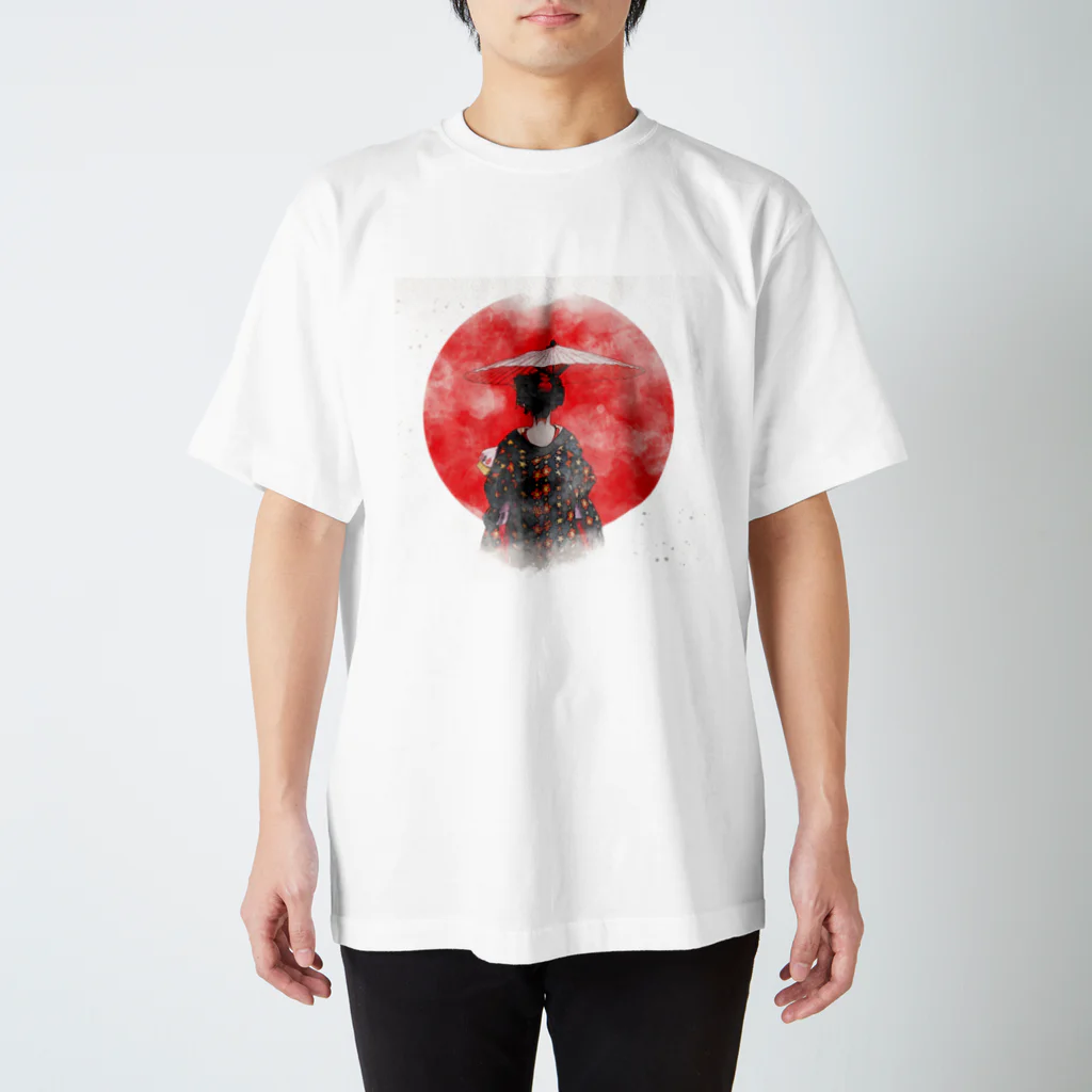 水彩日本のMAIKO スタンダードTシャツ