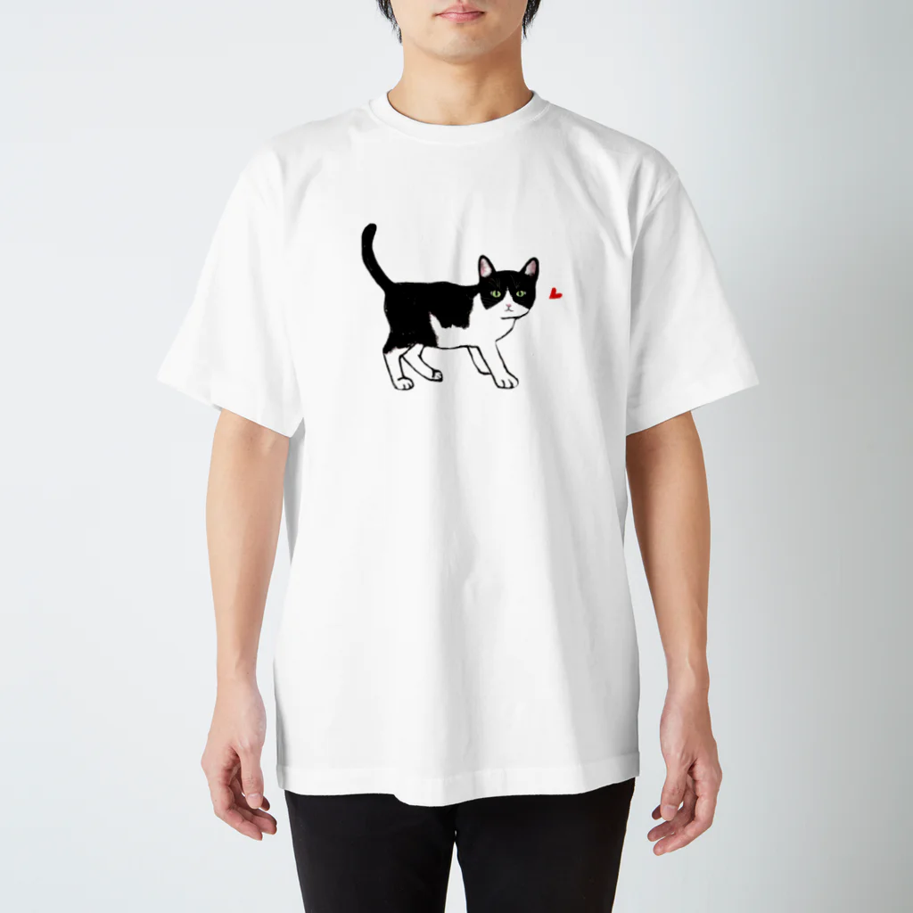 lag_to_ligのハチワレ猫さん（イラスト大） Regular Fit T-Shirt