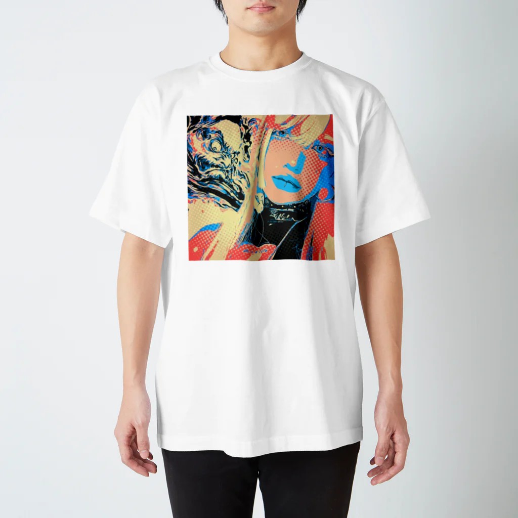 あしみねもふかの堕天使 Regular Fit T-Shirt