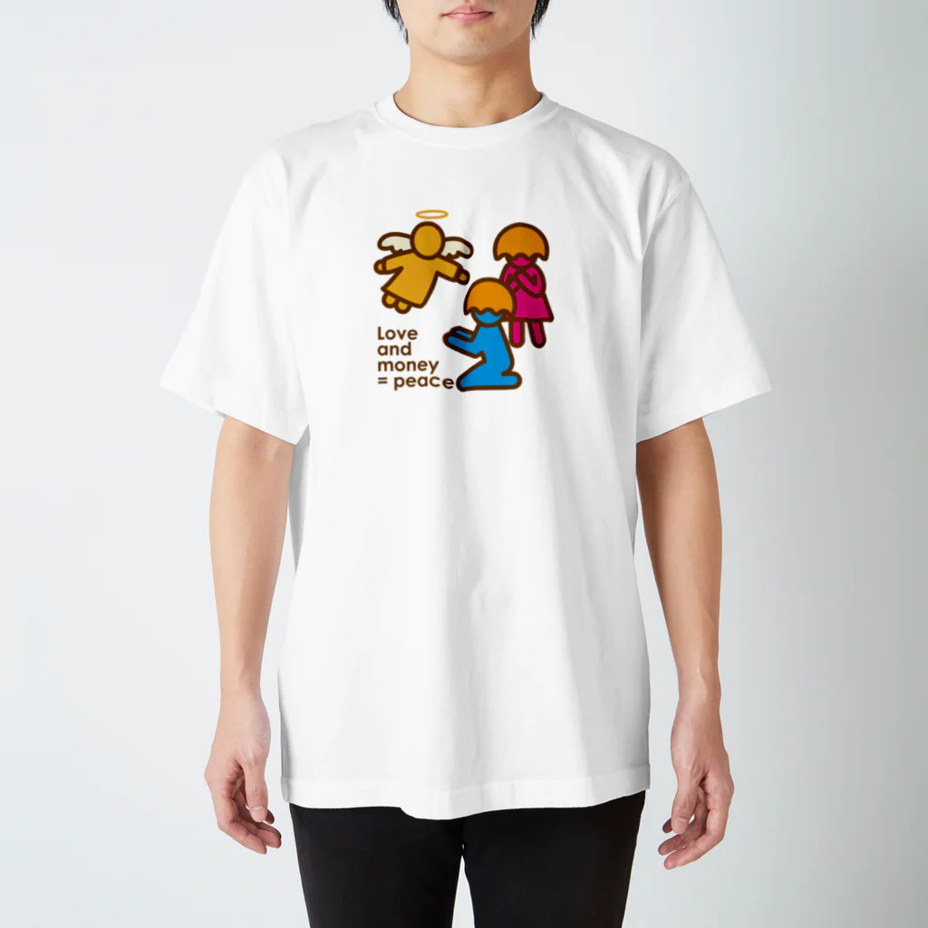 tsukiのlone and money = peace_angel スタンダードTシャツ