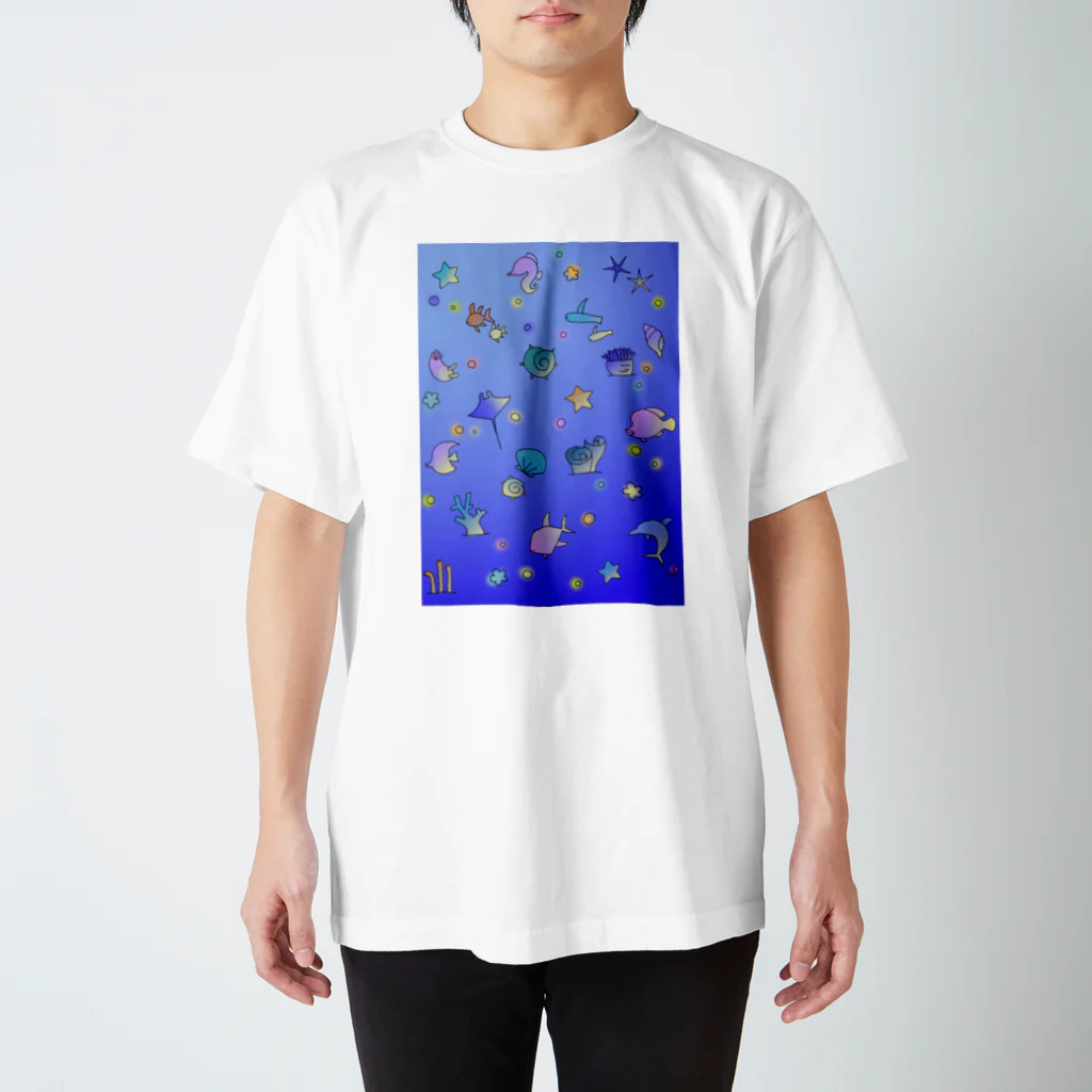 栗坊屋の海に行こうよ スタンダードTシャツ