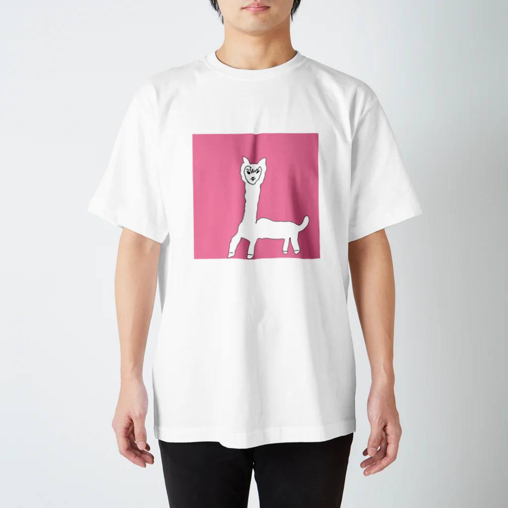 しらいちゃんお絵かきショップのアルパカさん スタンダードTシャツ