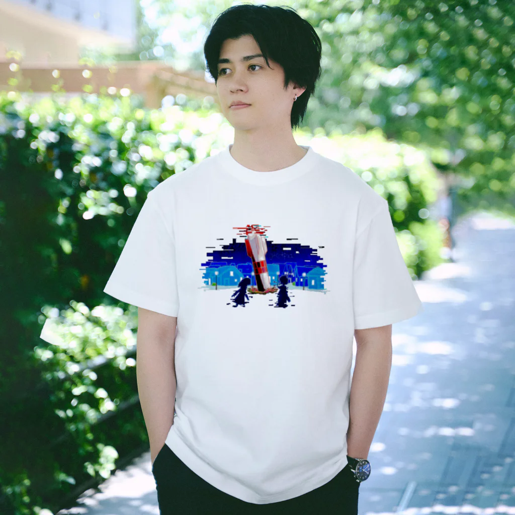 超水道のghostpia ショートスリーブTシャツ 【夜中の散歩】 Regular Fit T-Shirt