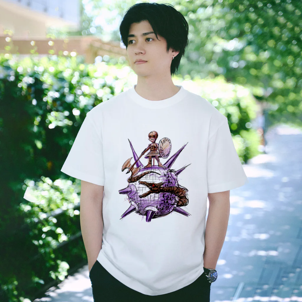ヤノベケンジアーカイブ&コミュニティのヤノベケンジ《ザ・スター・アンガー》 （戦う少女）Tシャツ Regular Fit T-Shirt